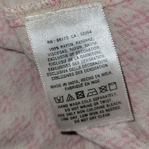 Anthropologie Embroidered Split Back IKAT embroidered Short Sleeve Tunic Top M - Picture 14 of 16